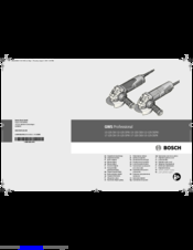 Bosch GWS Professional 13-125 CIX Original Instructions Manual