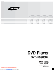 Samsung DVD-P69000K User Manual