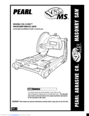 Pearl VX141MS Owner's Manual