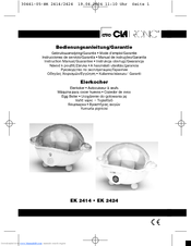 Clatronic EK 2414 Instruction Manual