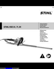 Stihl HSE 71 Instruction Manual