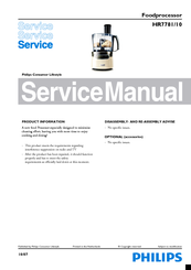 Philips HR7781/10 Service Manual