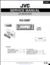 JVC KD-S621 Service Manual