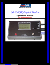 American QRP Club NUE-PSK Operator's Manual