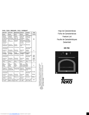 Teka HR-750 Features List