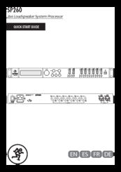 Mackie SP260 Quick Start Manual