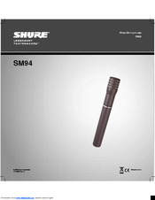 Shure SM94 Manual