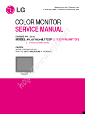 LG Flatron L1722P Service Manual