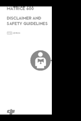 dji MATRICE 600 Disclaimer And Safety Manuallines