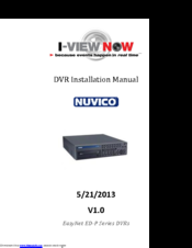 I-View Now easynet ed-p series Installation Manual