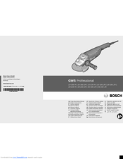 Bosch GWS 24-230 H Professional Original Instructions Manual