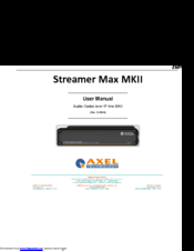 Axel MAX MKII User Manual