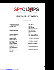 Spyclops SPY-DVR8HYB Instruction Manual