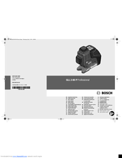 Bosch GLL 2-80 P Original Instructions Manual