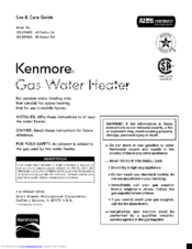 Kenmore 153.559500 Use & Care Manual