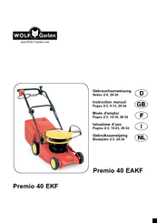 Wolf Garten Premio 40 EKF Instruction Manual