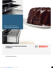 Bosch CSG656B.1I Instruction Manual