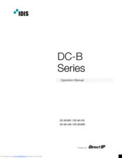 Idis DC-B1101 Operation Manual