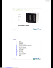 Tranquil PC SQA-5H Installation Manual