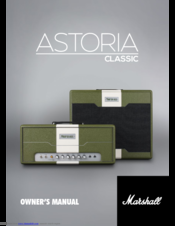 Marshal Astoria Classic Owner's Manual
