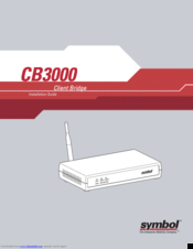 Symbol CB3000 Installation Manual