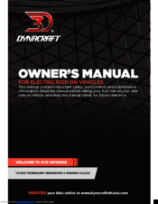 Dynacraft 12V DUNE BUGGY Owner's Manual