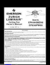 Emerson CF936GBZ00 Owner's Manual