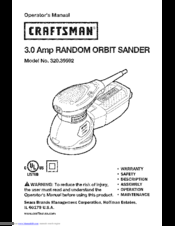 Craftsman 320.39592 Operator's Manual