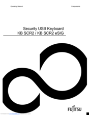 Fujitsu KB SCR2 Operating Manual