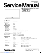 Panasonic Viera TH-58PE75U Service Manual