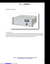 ConOptics 25A User Manual