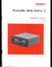 Tandy Portable Disk Drive 2 Operation Manual