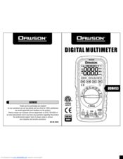 Dawson Tools DDM453 User Manual