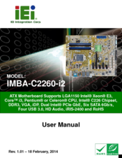IEI Technology IMBA-C2260-i2 User Manual