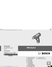 Bosch PSR 8 Li Original Instructions Manual