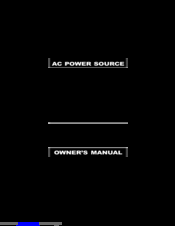 Samlexpower PST-15S-12A Owner's Manual