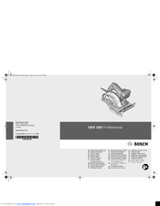 Bosch GKS 160 Professional Original Instructions Manual