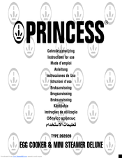 Princess 262028 Instructions For Use Manual