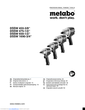 Metabo DSSW 930 Original Instructions Manual