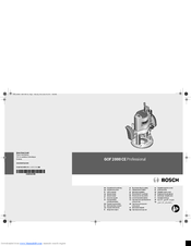 Bosch GOF 2000 CE Professional Original Instructions Manual