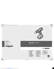 Bosch GSR Professiona Original Instructions Manual