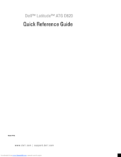 Dell Latitude ATG D620 Quick Reference Manual