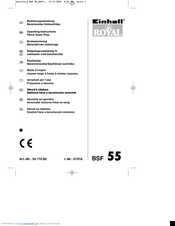 EINHELL BSF 55 Operating Instructions Manual