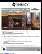 Regency B41XTE-NG10 Owners & Installation Manual