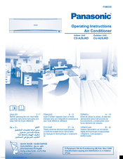 Panasonic CU-A28JKD Operating Instructions Manual