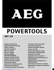 AEG SMT 355 Original Instructions Manual