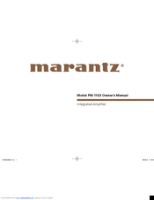 Marantz PM-11S3 Owner's Manual