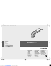 Bosch GDA 280 E Professional Original Instructions Manual