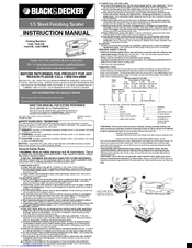 Black & Decker 7448 Instruction Manual