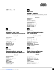 Hotpoint ENBYH 19 SERIES F O3 Operating	 Instruction